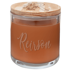 14 oz. Pumpkin Spice Candle in a Glass Holder with Wood Lid