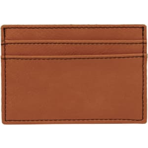 4" x 2 3/4" Rawhide Laserable Leatherette Wallet Clip