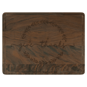 11 1/2" x 8 3/4" Walnut Cutting Board with Drip Ring