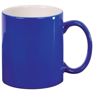 11 oz. Blue Ceramic Round LazerMug