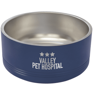 Polar Camel 64 oz. Large Navy Blue Pet Bowl