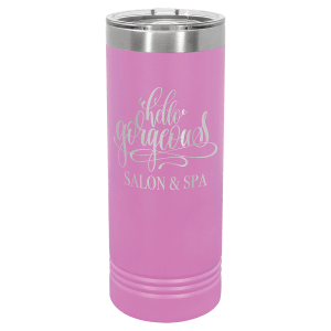 Polar Camel 22 oz. Light Purple Skinny Tumbler with Slider Lid