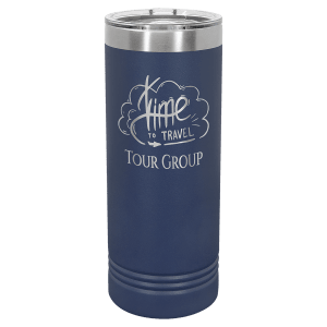 Polar Camel 22 oz. Navy Blue Skinny Tumbler with Slider Lid