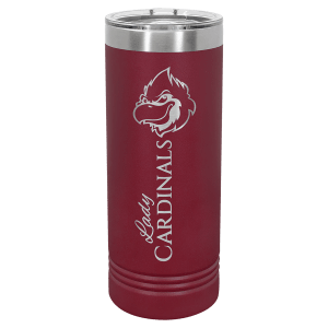 Polar Camel 22 oz. Maroon Skinny Tumbler with Slider Lid