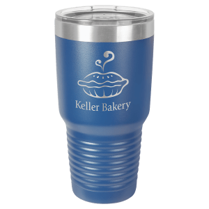 Polar Camel 30 oz. Royal Blue Vacuum Insulated Ringneck Tumbler with Clear Lid