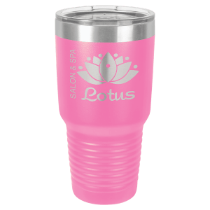 Polar Camel 30 oz. Pink Vacuum Insulated Ringneck Tumbler with Clear Lid