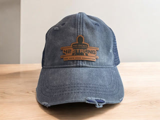 42 Strong Women's Rugged Wash Hat with Leather Patch